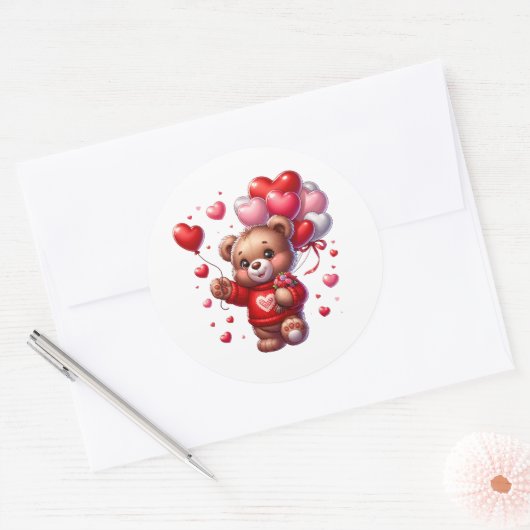 Valentine Teddy Stickers (Enveloppe)
