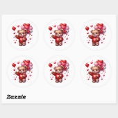 Valentine Teddy Stickers (Vel)