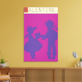 <Valentine>van Steve Collier Canvas Afdruk (Insitu (Woonkamer))