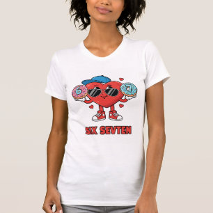 Valentine Verjaardag PNG 6e 7e Verjaardag T-shirt