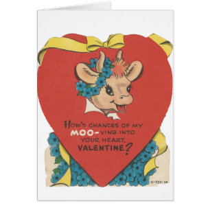 Valentine vintage "Cow Moo"