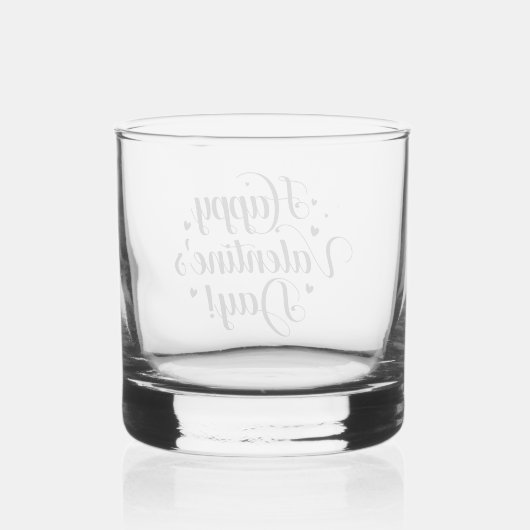 Valentine Whisky Glas (Achterkant)