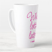 Valentine Whole Lotta Latte Heet Roze Mok (Linkerhoek)