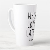 Valentine Whole Lotta Latte Zwarte Script Latte Mok (Linkerhoek)