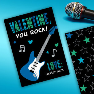 Valentine You Rock Guitare Bleue Enfants Jour De L