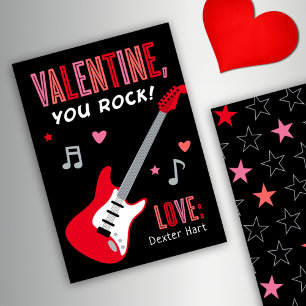 Valentine You Rock Guitare Rouge Enfants Saint Val