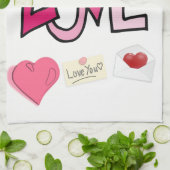 valentines amour cuisine serviette (Plié)