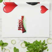 valentines amour cuisine serviette (Plié)