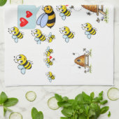 valentines amour cuisine serviette (Plié)