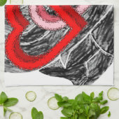 valentines amour cuisine serviette (Plié)