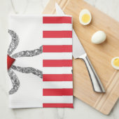 valentines amour cuisine serviette (Quart Plié)