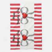 valentines amour cuisine serviette (Vertical)