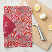 valentines amour cuisine serviette (Quart Plié)