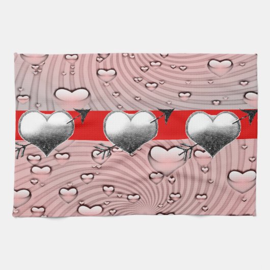valentines amour cuisine serviette (Horizontal)