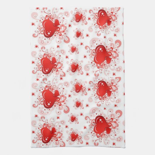 valentines amour cuisine serviette (Vertical)