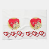 valentines amour cuisine serviette (Horizontal)