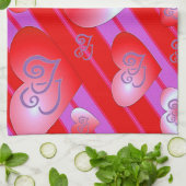 valentines amour cuisine serviette (Plié)