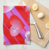 valentines amour cuisine serviette (Quart Plié)