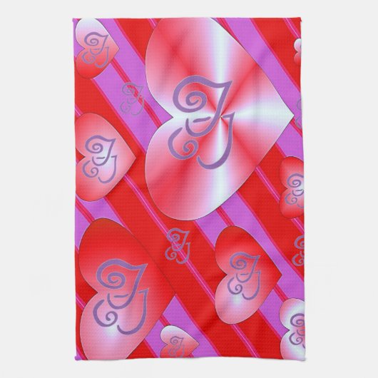 valentines amour cuisine serviette (Vertical)