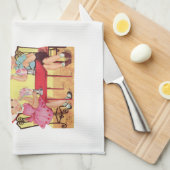 valentines amour cuisine serviette (Quart Plié)