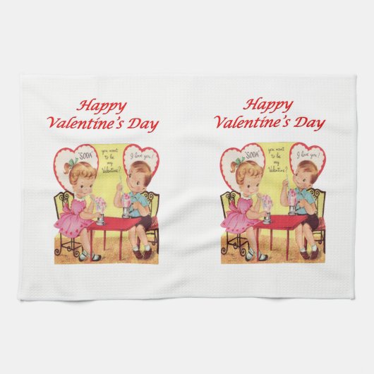 valentines amour cuisine serviette (Horizontal)