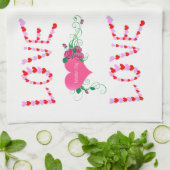 valentines amour cuisine serviette (Plié)