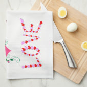 valentines amour cuisine serviette (Quart Plié)