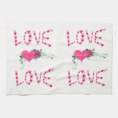 valentines amour cuisine serviette (Horizontal)