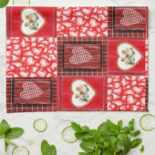 valentines amour cuisine serviette (Plié)