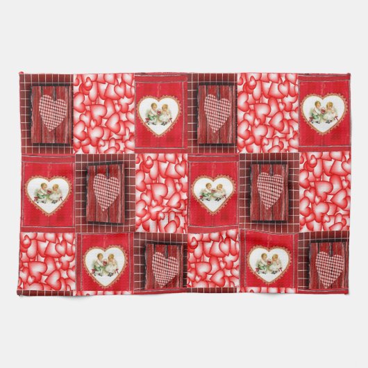 valentines amour cuisine serviette (Horizontal)