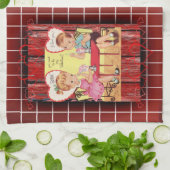 valentines amour cuisine serviette (Plié)