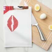 valentines amour cuisine serviette (Quart Plié)
