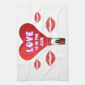 valentines amour cuisine serviette (Vertical)