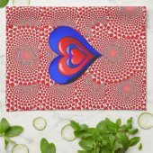 valentines amour cuisine serviette (Plié)