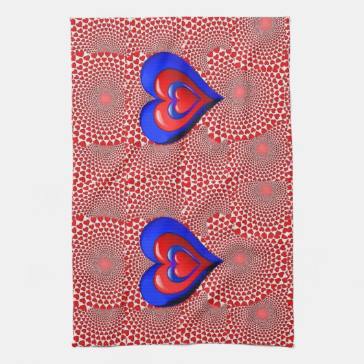 valentines amour cuisine serviette (Vertical)