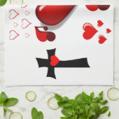 valentines amour cuisine serviette (Plié)