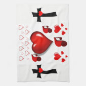 valentines amour cuisine serviette (Vertical)