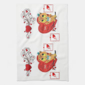 valentines amour cuisine serviette (Vertical)