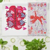 valentines amour cuisine serviette (Plié)