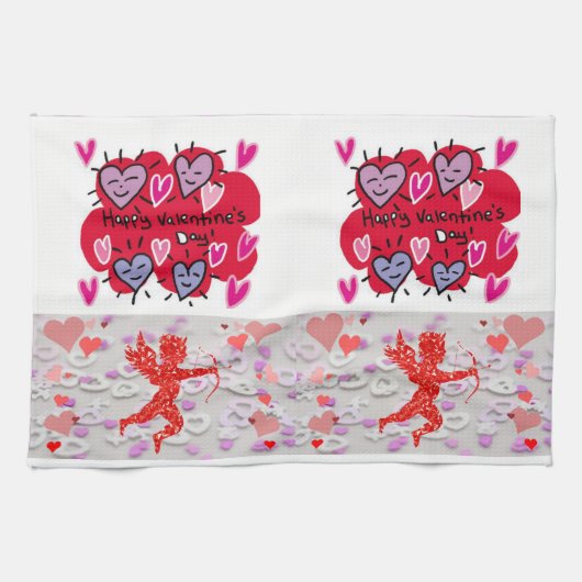 valentines amour cuisine serviette (Horizontal)