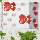 valentines amour cuisine serviette (Plié)