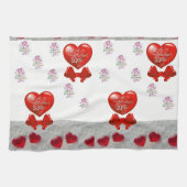 valentines amour cuisine serviette (Horizontal)