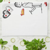 valentines amour cuisine serviette (Plié)