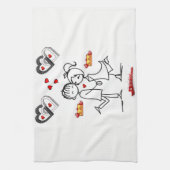 valentines amour cuisine serviette (Vertical)