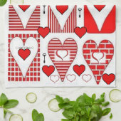 valentines amour cuisine serviette (Plié)