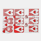 valentines amour cuisine serviette (Horizontal)