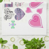 valentines amour cuisine serviette (Plié)