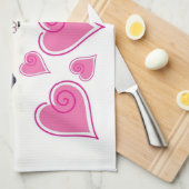 valentines amour cuisine serviette (Quart Plié)