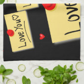 valentines amour cuisine serviette (Plié)