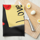 valentines amour cuisine serviette (Quart Plié)
